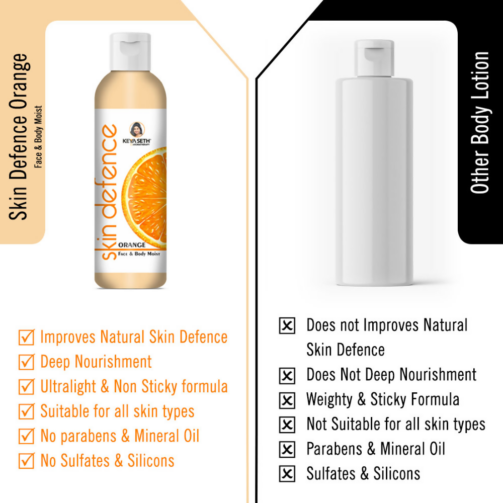 Keya Seth Aromatherapy Skin Defence Orange Face & Body Moist | Grocsy
