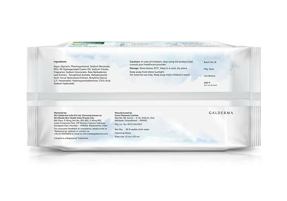 Cetaphil Baby Gentle Wipes | Grocsy