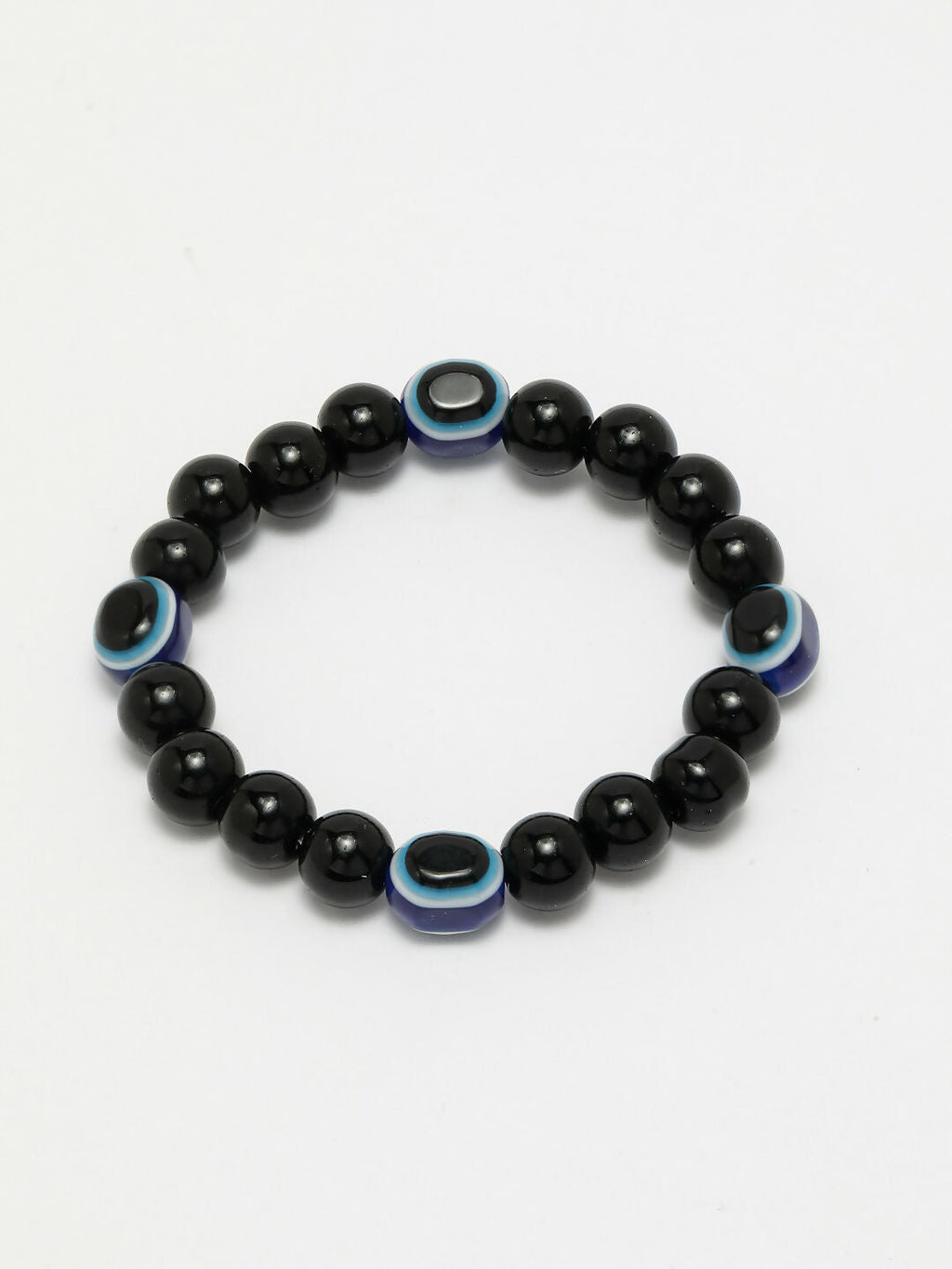 NVR Men & Women Evil Eye Beaded Adjustable Bracelet | Grocsy