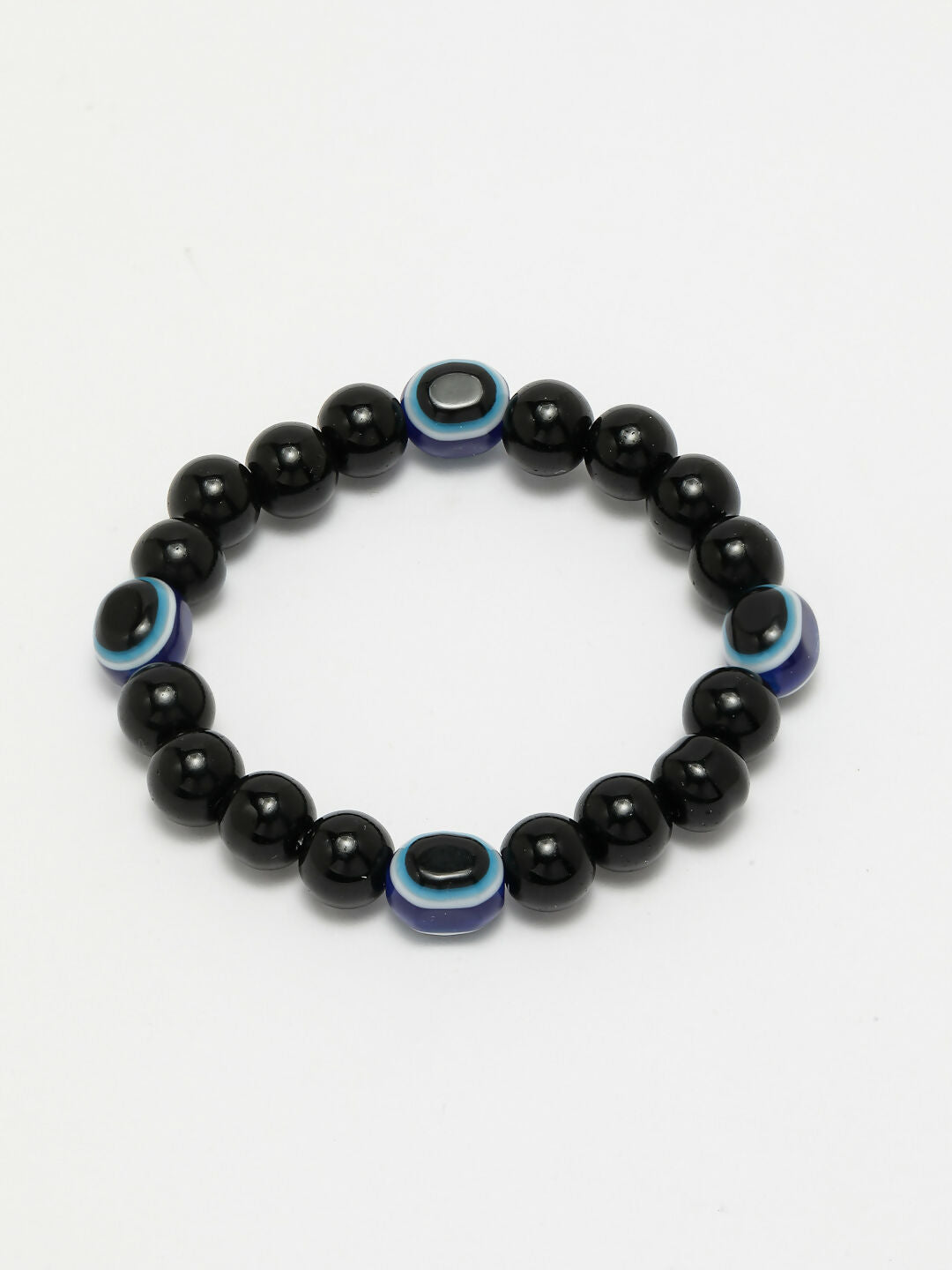 NVR Men & Women Evil Eye Beaded Adjustable Bracelet | Grocsy