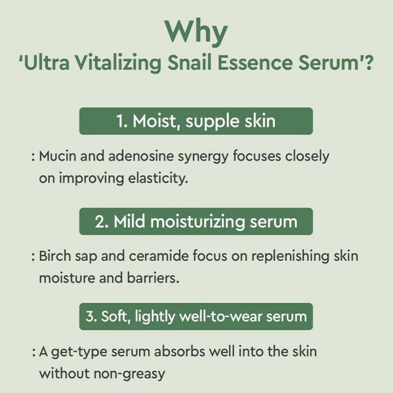Dewytree Ultra Vitalizing Korean Snail Serum | Grocsy
