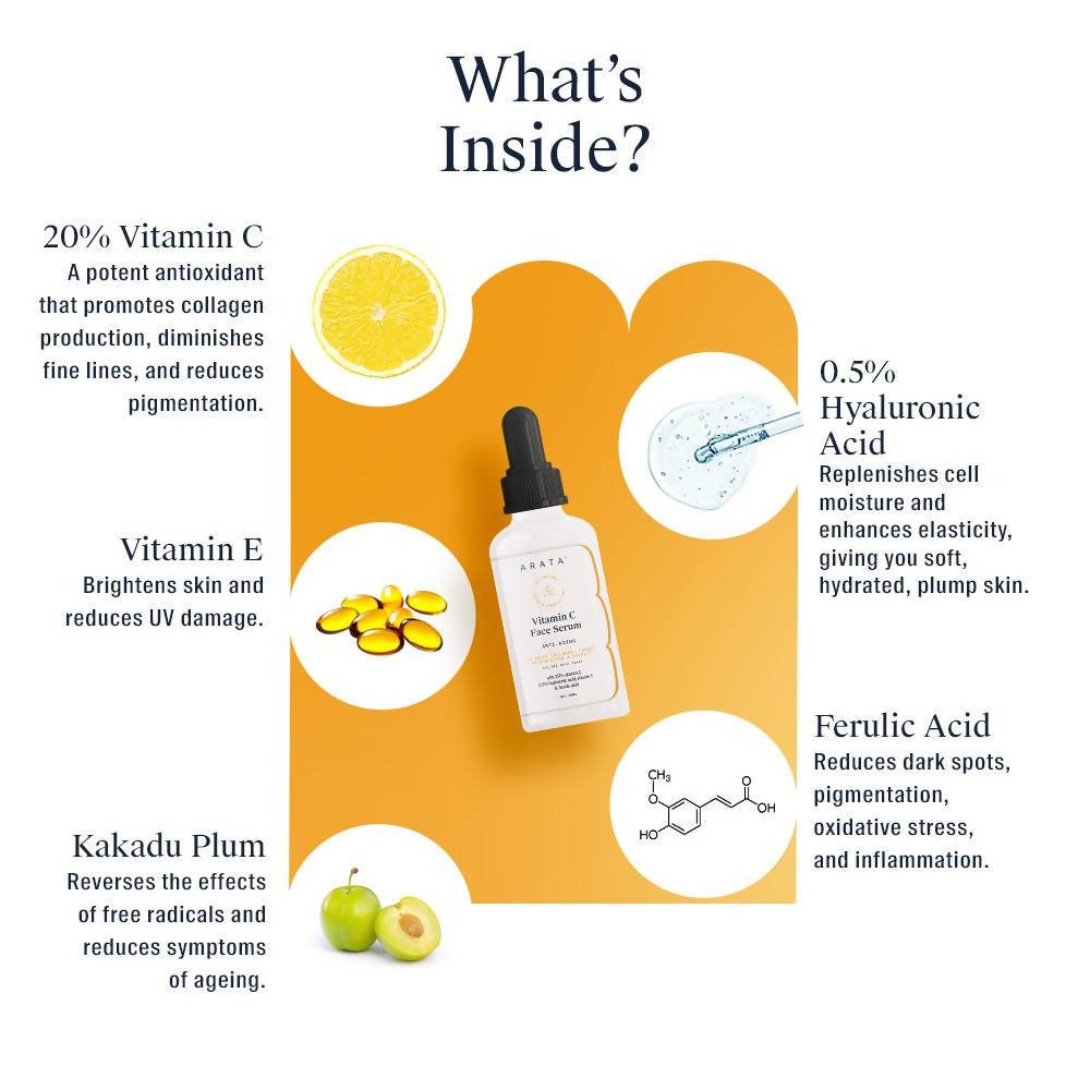 Arata Vitamin C Face Serum | Grocsy