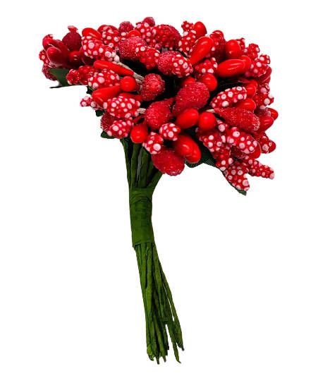 Red Artificial Flower Pollens | Grocsy