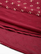Ahalyaa Women's Traditional wear Ethnic Dress - Maroon | Grocsy