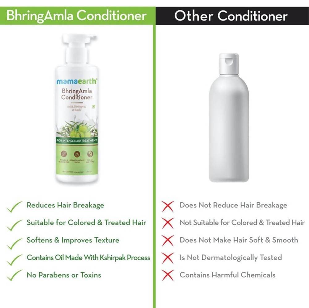 Mamaearth Bhringamla Conditioner For Intense Hair Treatment | Grocsy