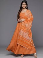Ahalyaa women's wear Traditional wear lehenga choli - Orange | Grocsy