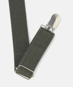 Manet Boys Solid Suspenders - Bottle Green | Grocsy