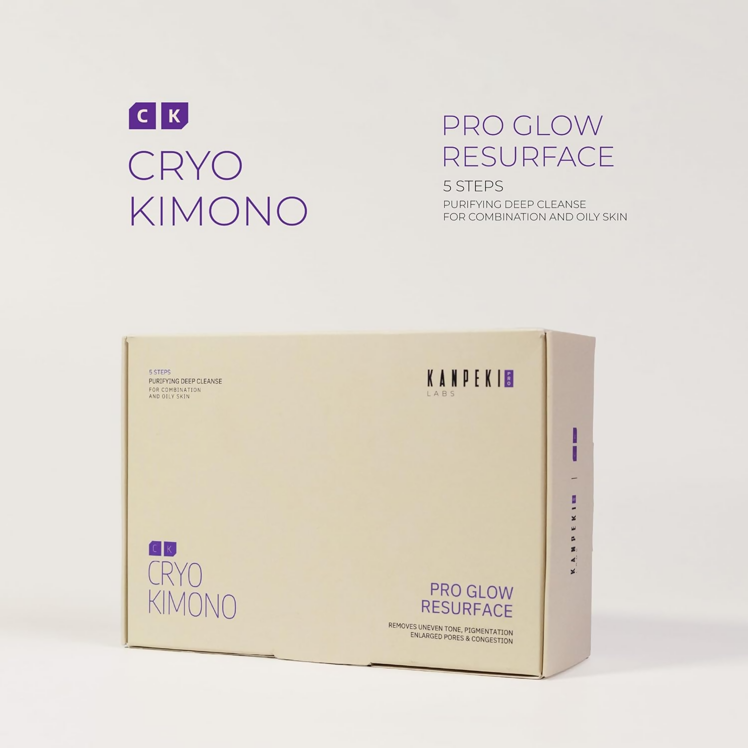 Kanpeki Pro Glow Resurface - 5 Steps Facial Kit | Grocsy