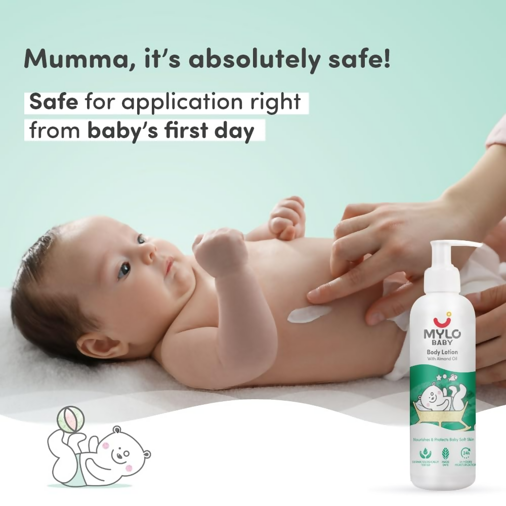 Mylo Baby Lotion Long Lasting 24 Hours Moisturization Soothes Dryness | Grocsy