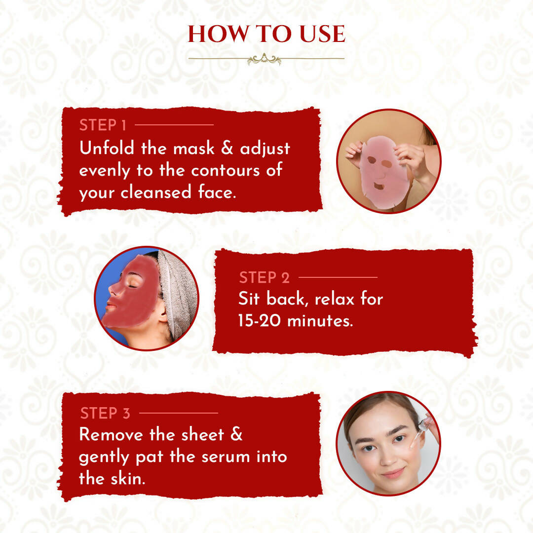 Khadi Essentials Pomegranate Serum Sheet Mask | Grocsy