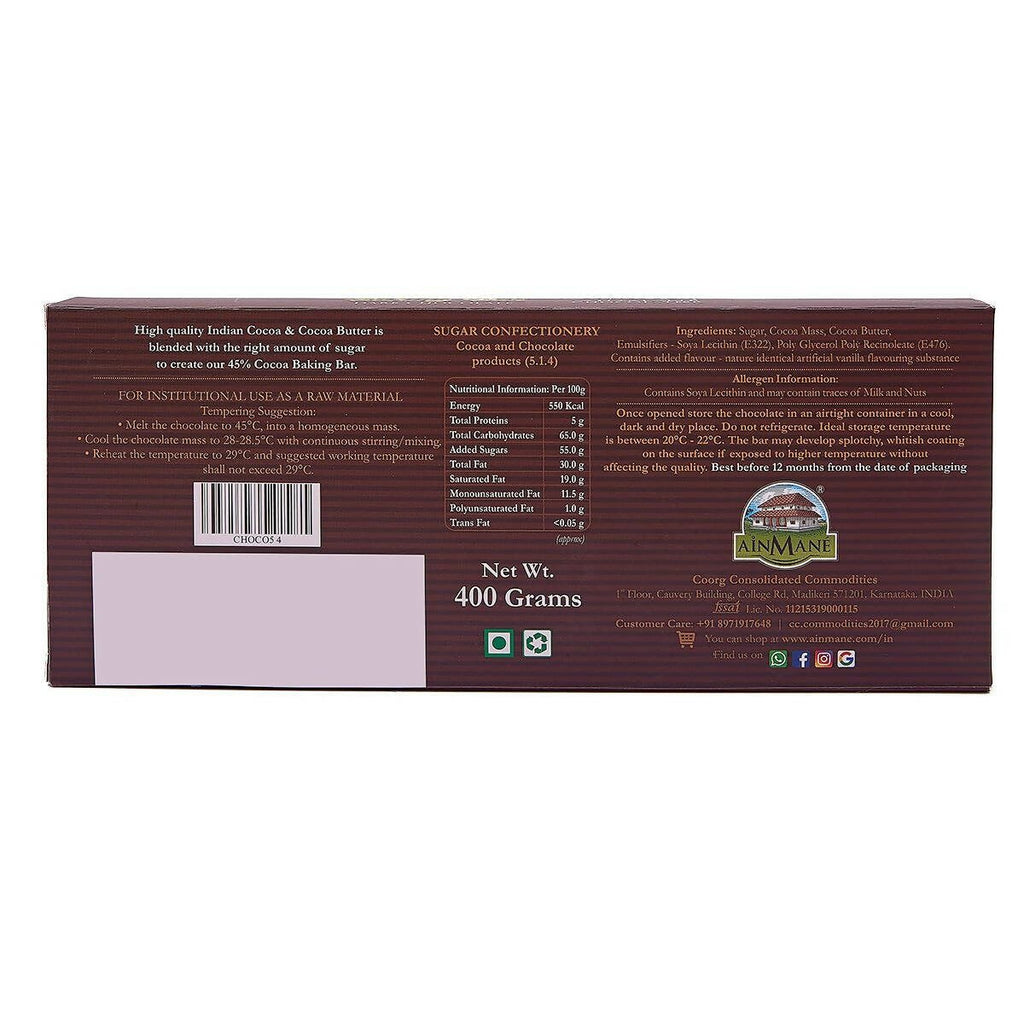 Ainmane Dark Chocolate Baking Bar | Grocsy