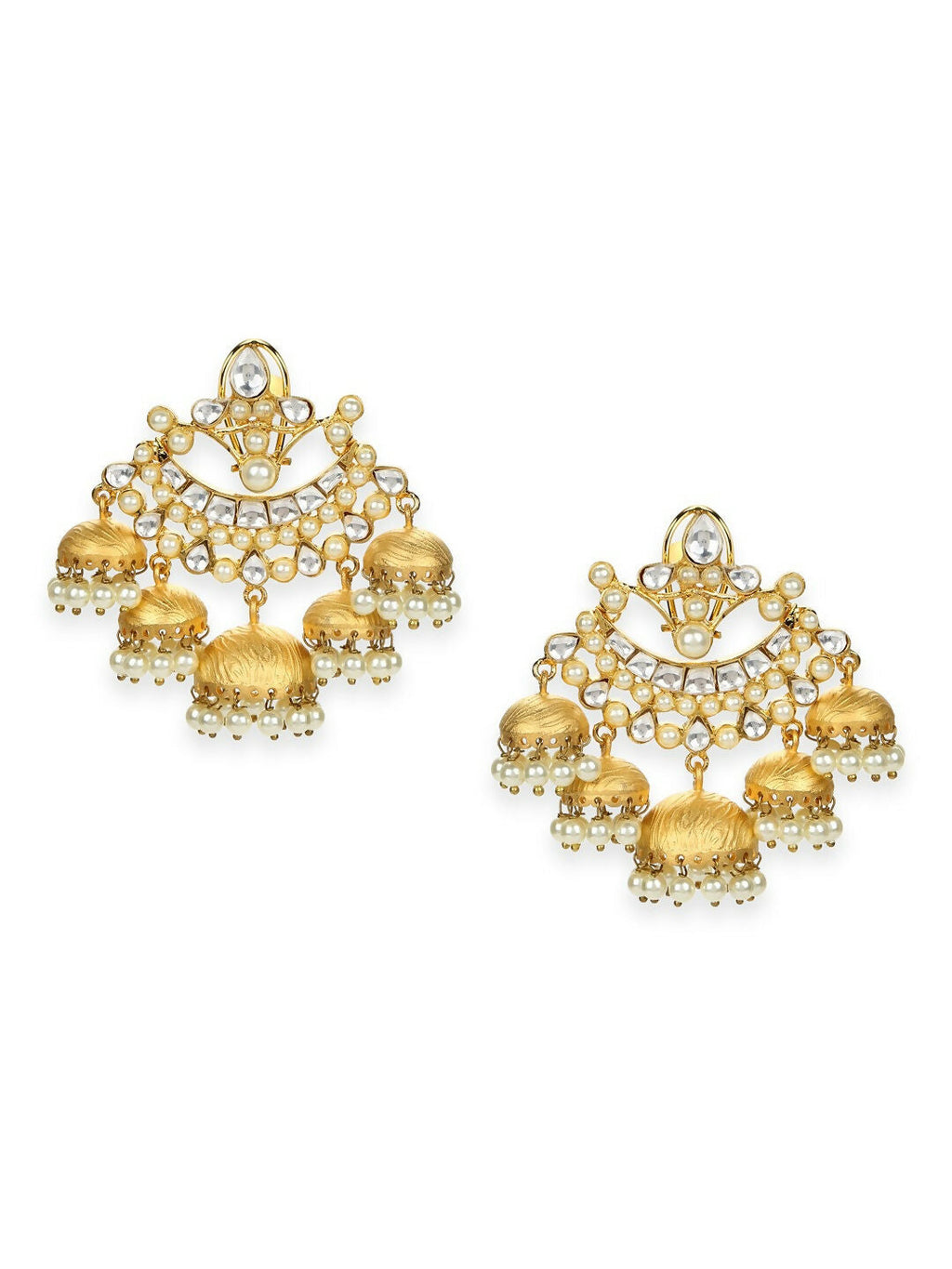 Jhumki Earrings- Ruby Raang