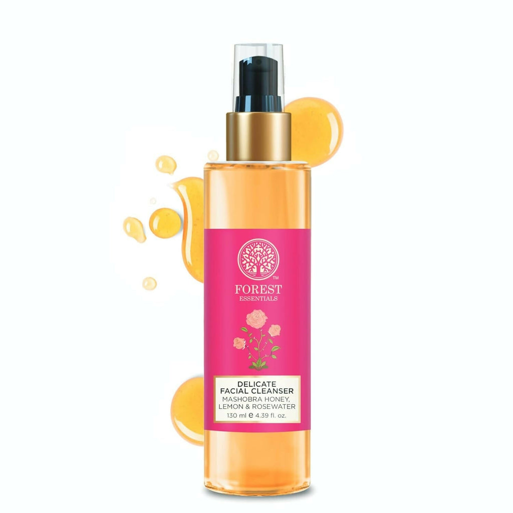 Forest Essentials Delicate Facial Cleanser - Honey, Lemon & Rosewater | Grocsy