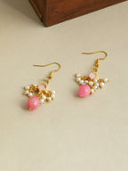 Ruby Raang Rosebud Glow Earrings | Grocsy