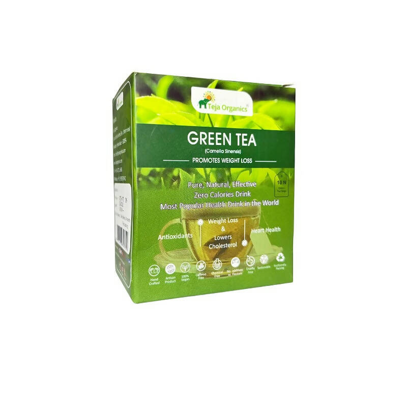 Teja Organics Green Tea Bags | Grocsy