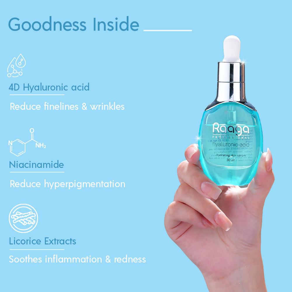 Raaga Professional Hyaluronic Acid Hydrating Face Serum | Grocsy