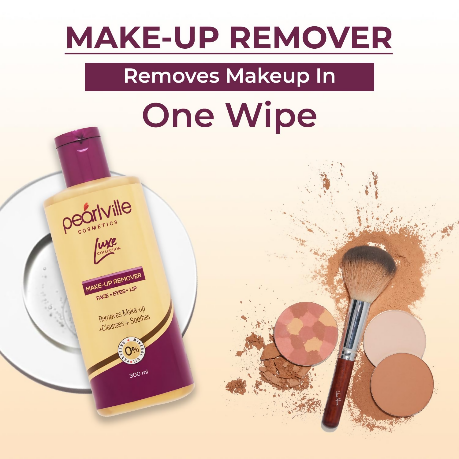 Pearlville Luxe Collection Make Up Remover | Grocsy