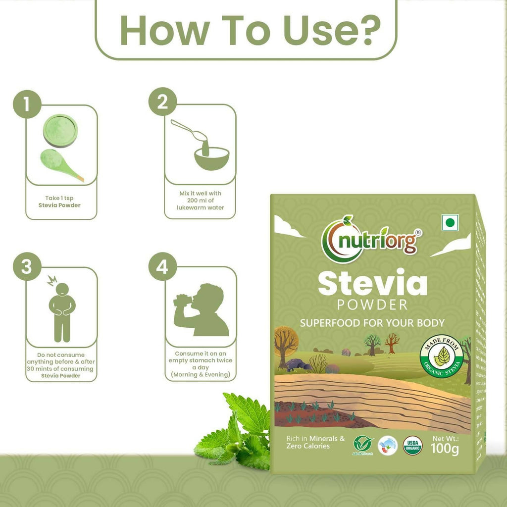 Nutriorg Certified Organic Stevia Powder | Grocsy