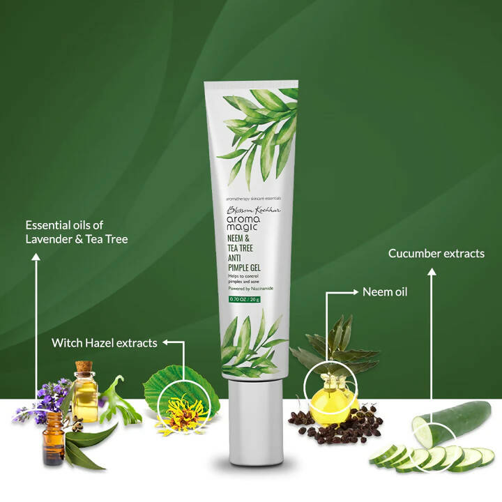 Blossom Kochhar Aroma Magic Neem & Tea Tree Anti Pimple Gel | Grocsy