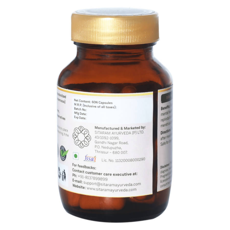 Sitaram Ayurveda Shatavari Capsules | Grocsy