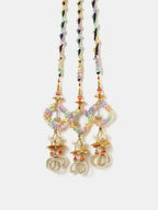 Ruby Raang Colorful Gota Pati Colorful Stones And Golden Stones Parandi | Grocsy