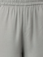 Joban Fashion Grey Rayon and Embroidered Work Straight Kurta Bottom Set | Grocsy