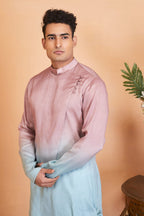 Glidden Ombre Kurta With Flap by Hilo Design | Grocsy