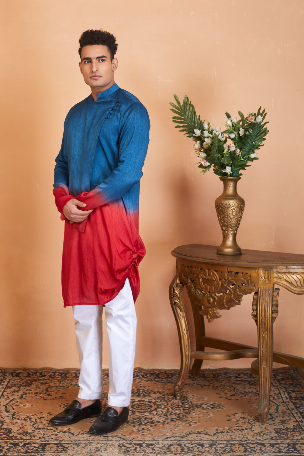 Radical Marino Flap Designer Men's Kurta by Hilo Design | Grocsy