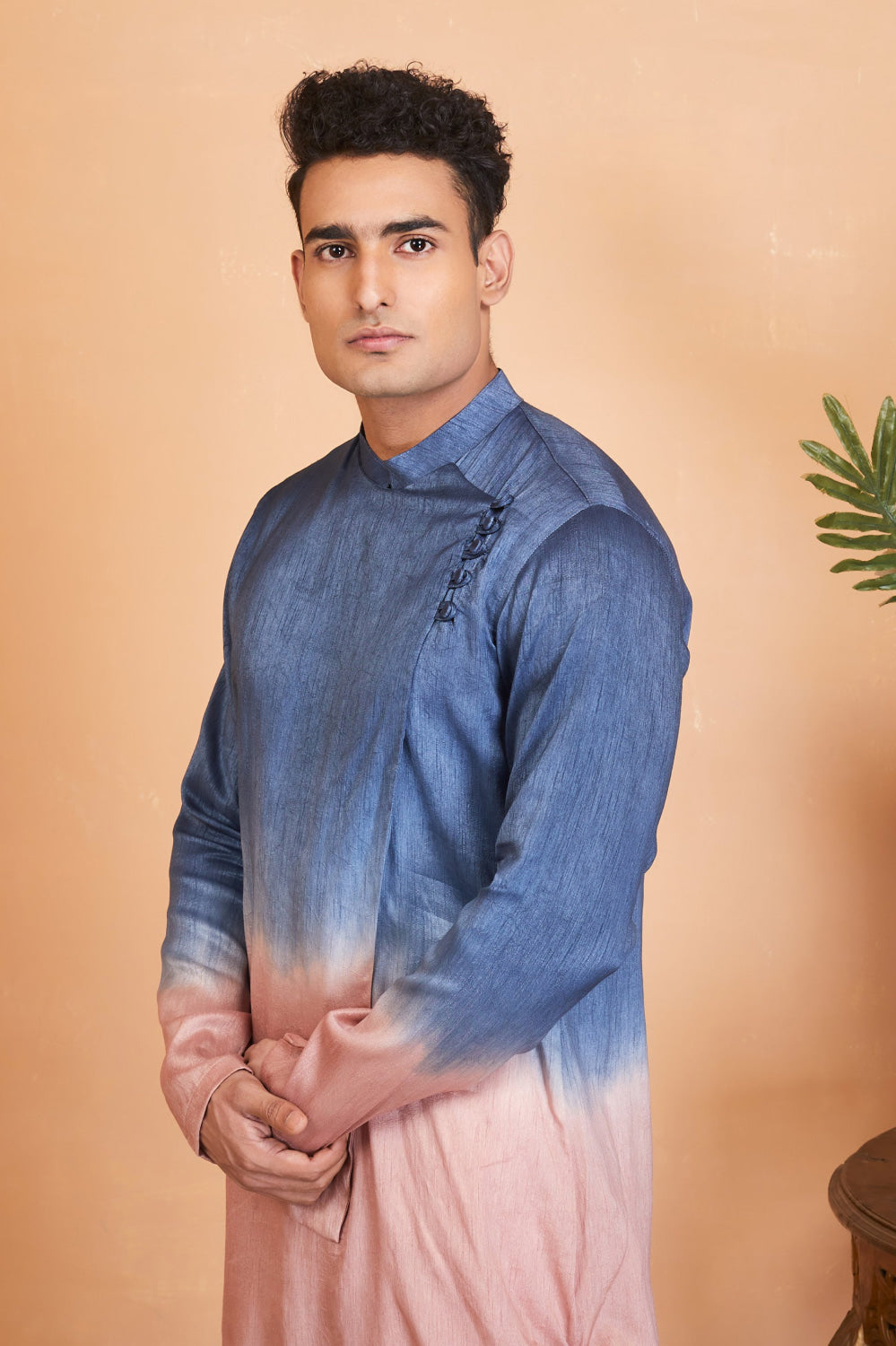 Waikawa Flap Designer Men's Kurta by Hilo Design | Grocsy