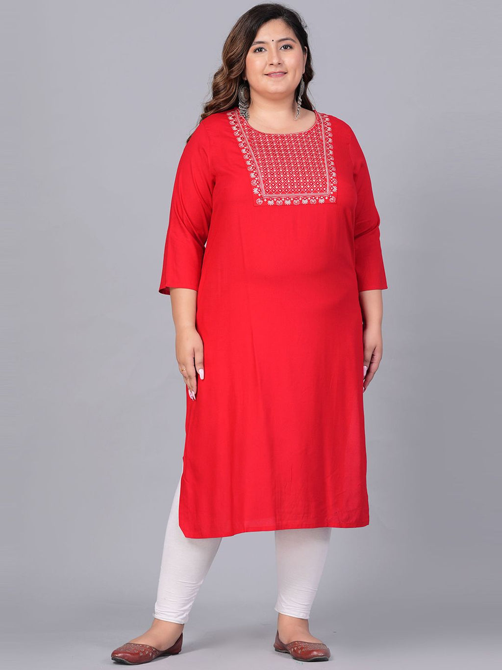 Sztori Women Yoke Design Thread Work Kurta | Grocsy