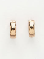 NVR Men's Rose Gold Stainless Steel Hoop Earrings | Grocsy