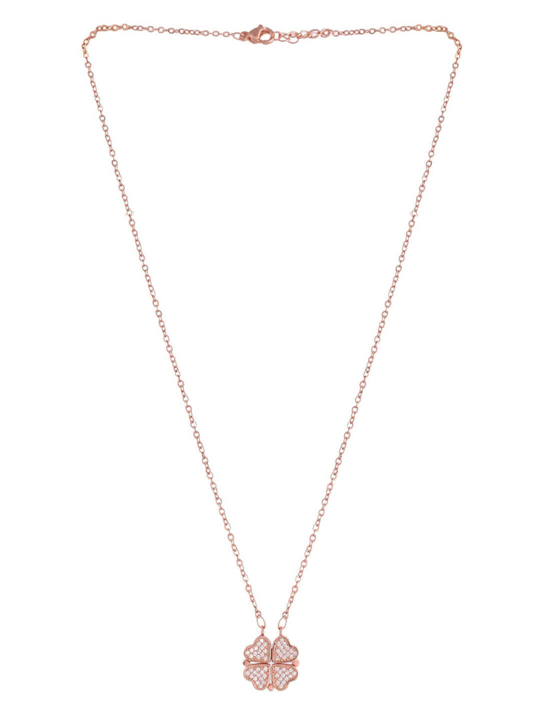 VOJ Women Gold Color stainless steel Necklace and Chains | Grocsy