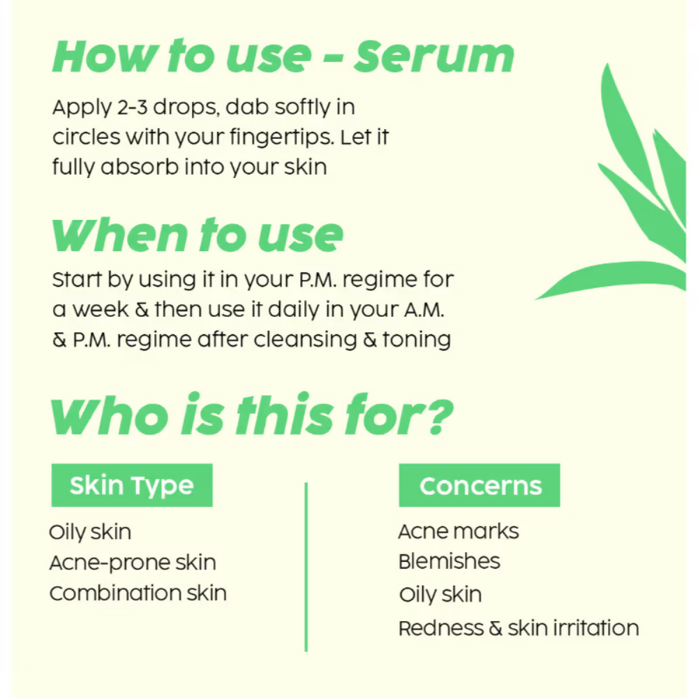 PLIX The Plant Fix 2% Acne Buster Moisturizer & 10% Niacinamide Serum | Grocsy
