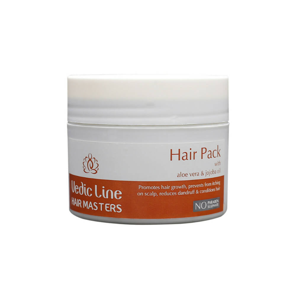 Vedic Line Hair Masters Hair Pack with Aloe Vera & Jojoba Oil | Grocsy