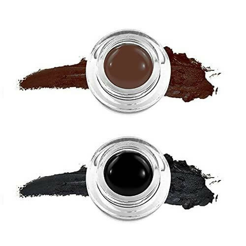 Favon Music Flower Pack Of Black and Brown Gel Eyeliners | Grocsy