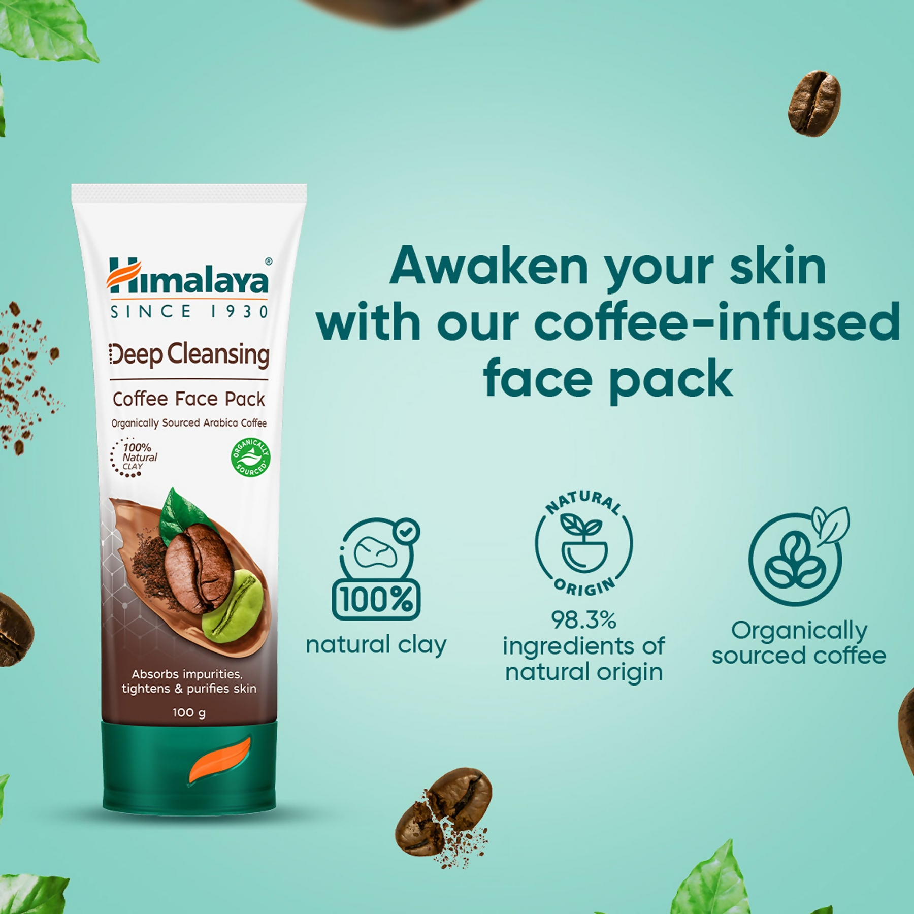 Himalaya Herbals Deep Cleansing Coffee Face Pack | Grocsy