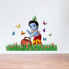 Rangoli Large Modern Art Wall Sticker Multicolour Vinyl Wall Sticker | Grocsy