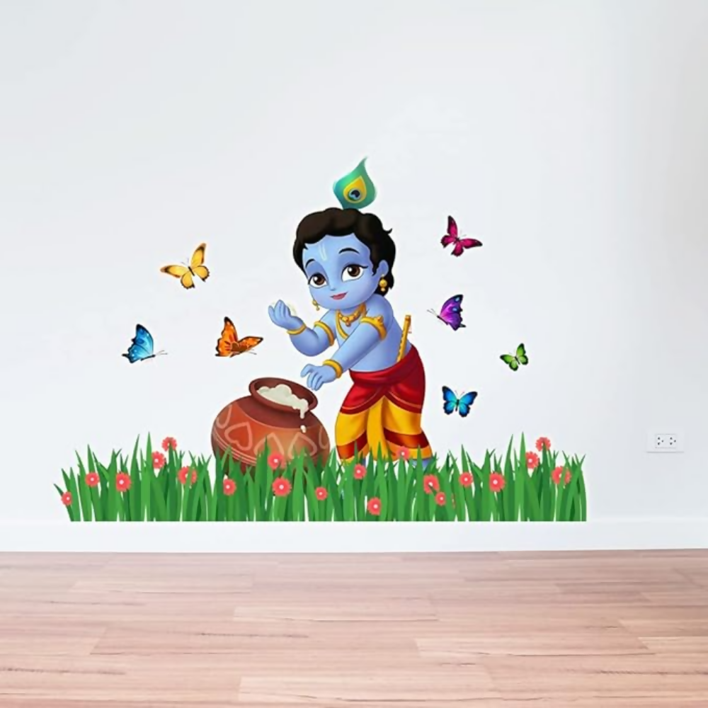 Rangoli Large Modern Art Wall Sticker Multicolour Vinyl Wall Sticker | Grocsy