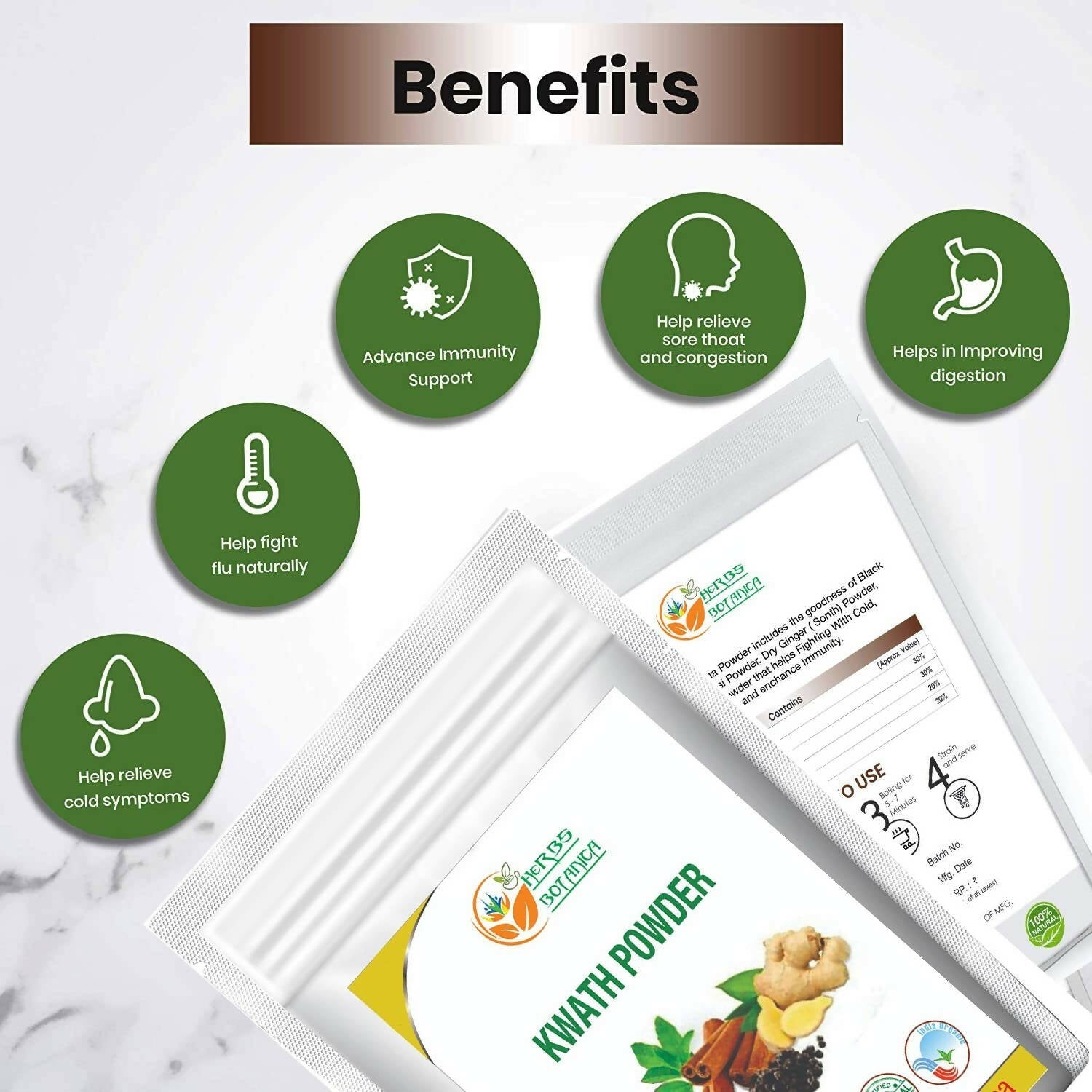 Herbs Botanica Kwath Powder | Grocsy