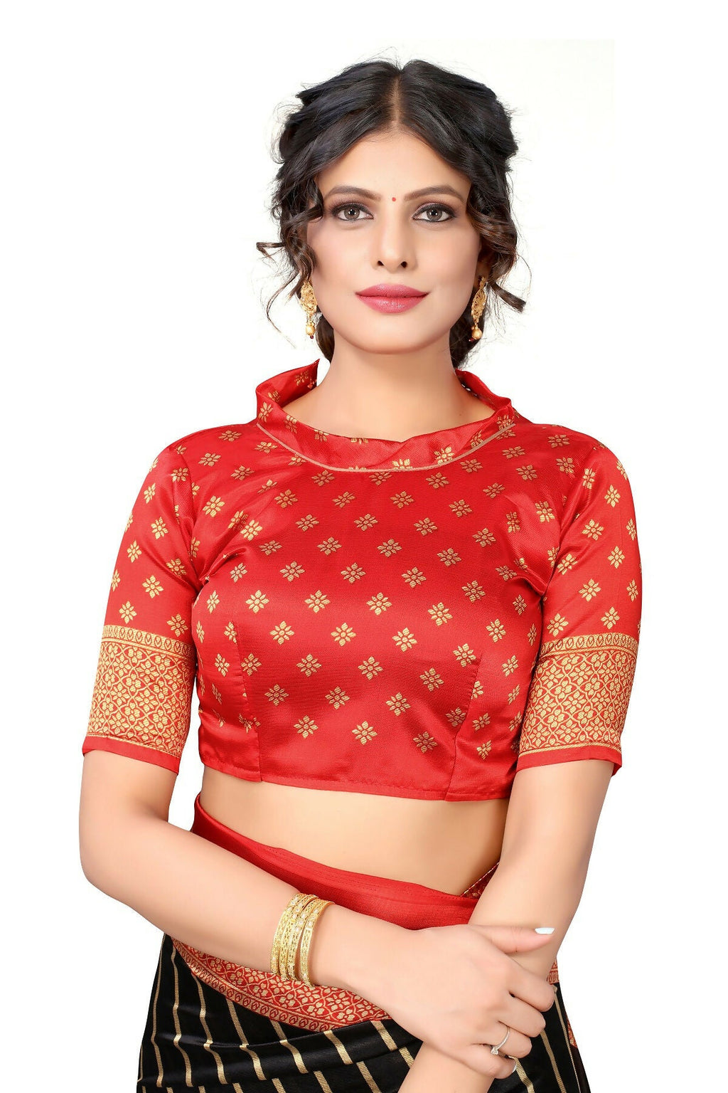 Vamika Black Printed Art Silk Saree | Grocsy