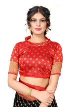 Vamika Black Printed Art Silk Saree | Grocsy