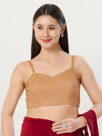 Joban Fashion Women Polyester Copper Stitched Blouse | Grocsy