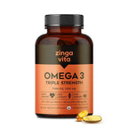 Zingavita Triple Strength Omega 3 Fish Oil 1000 mg Softgel Capsules | Grocsy