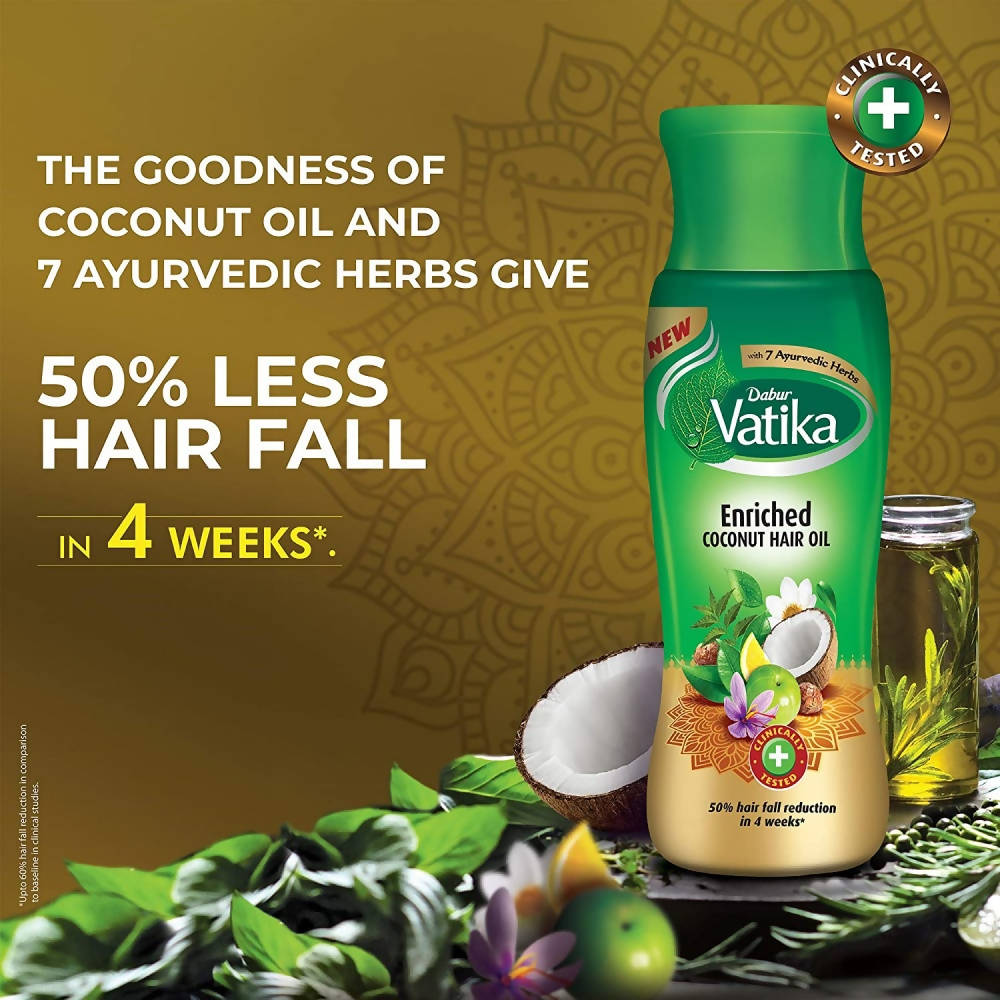 Dabur Vatika Enriched Coconut Hair Oil | Grocsy