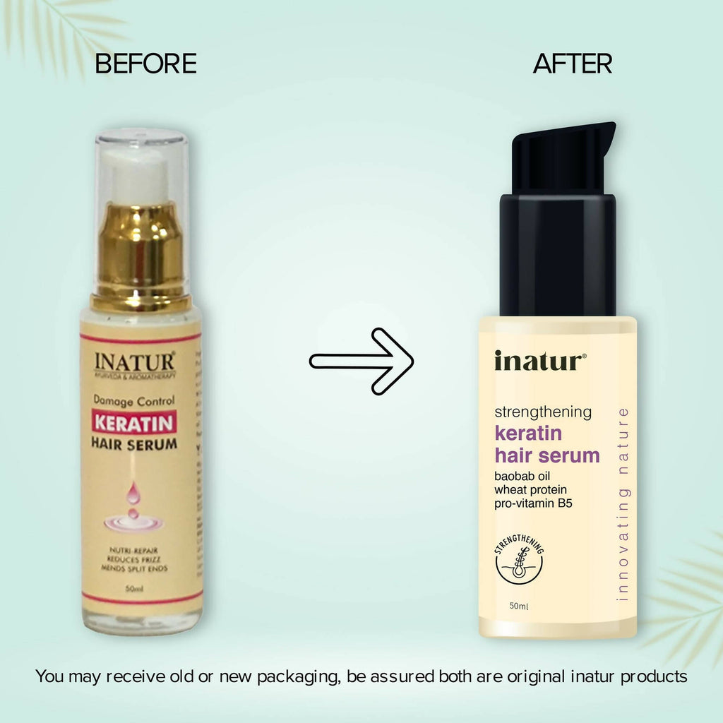 Inatur Strengthening Keratin Hair Serum | Grocsy