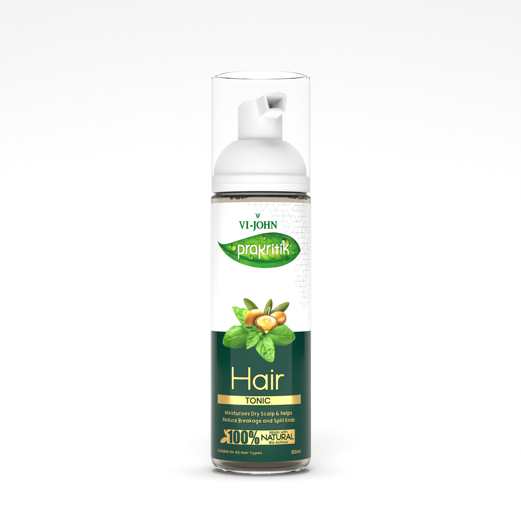 VI-JOHN Prakritik Hair Growth Tonic Prevents greying & dullness Made with 100% Natural Bio Actives | Grocsy