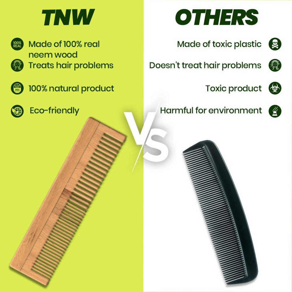 The Natural Wash Neem Wood Comb | Grocsy