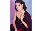 Maroon Georgette Sequence With Thread Designer Co-Ord Set - Flory | Grocsy