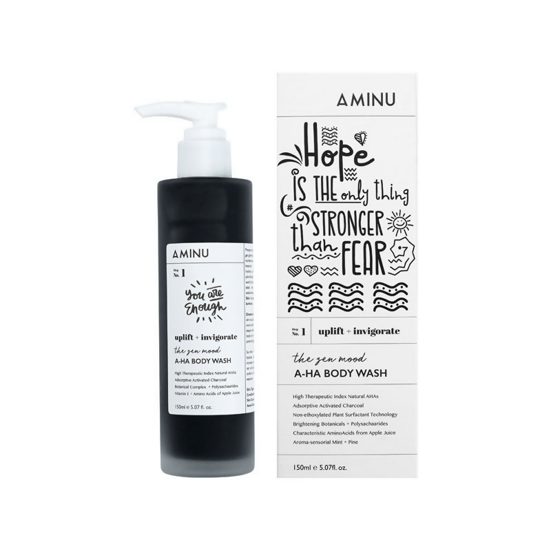 Aminu AHA Body Wash for De-Tanning, Spot-Correction | Grocsy