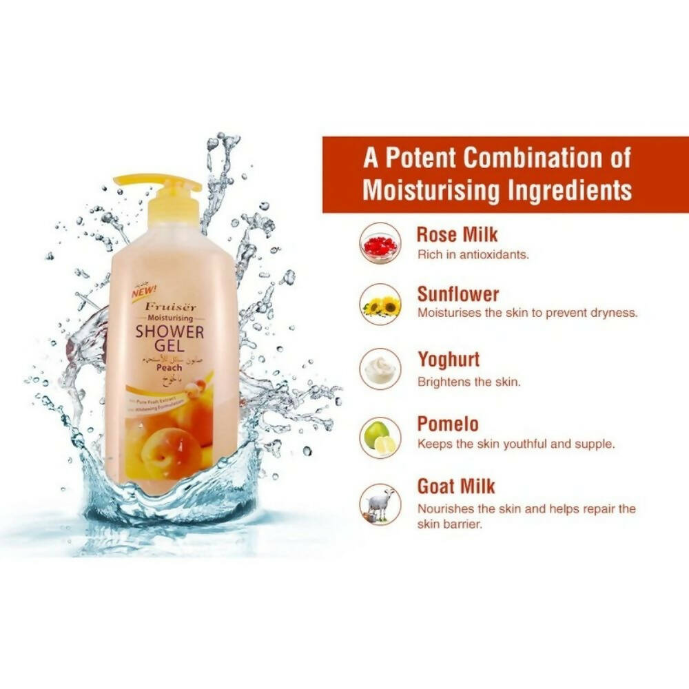 Fruiser Moisturizing Shower Gel (Peach) | Grocsy